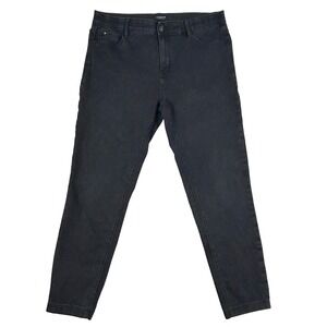 Curve Appeal Jeans Womens 12/31 (34x26)* Skinny‎ High Rise Black Stretch Ankle